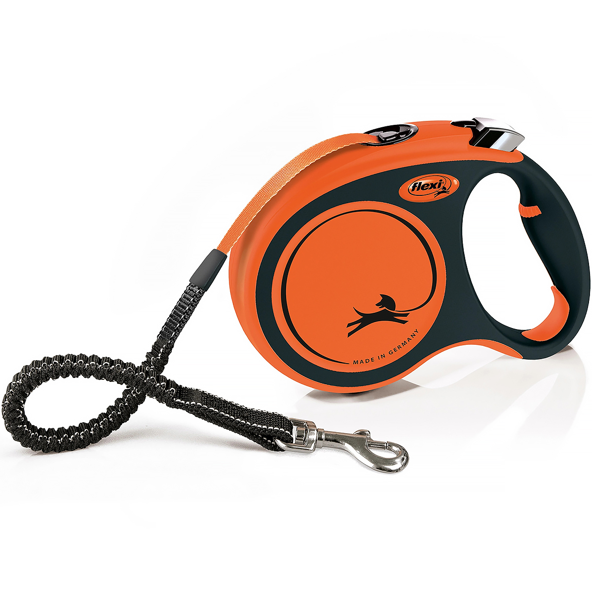 Smycz FLEXI dla psa do 65 kg Xtreme L taśma 5 m pomarańczowa
