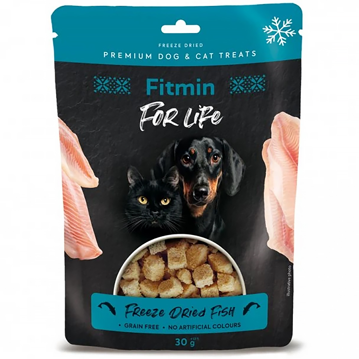 Przysmaki dla psa i kota liofilizowane mix smaków 4 x 30 g Fitmin