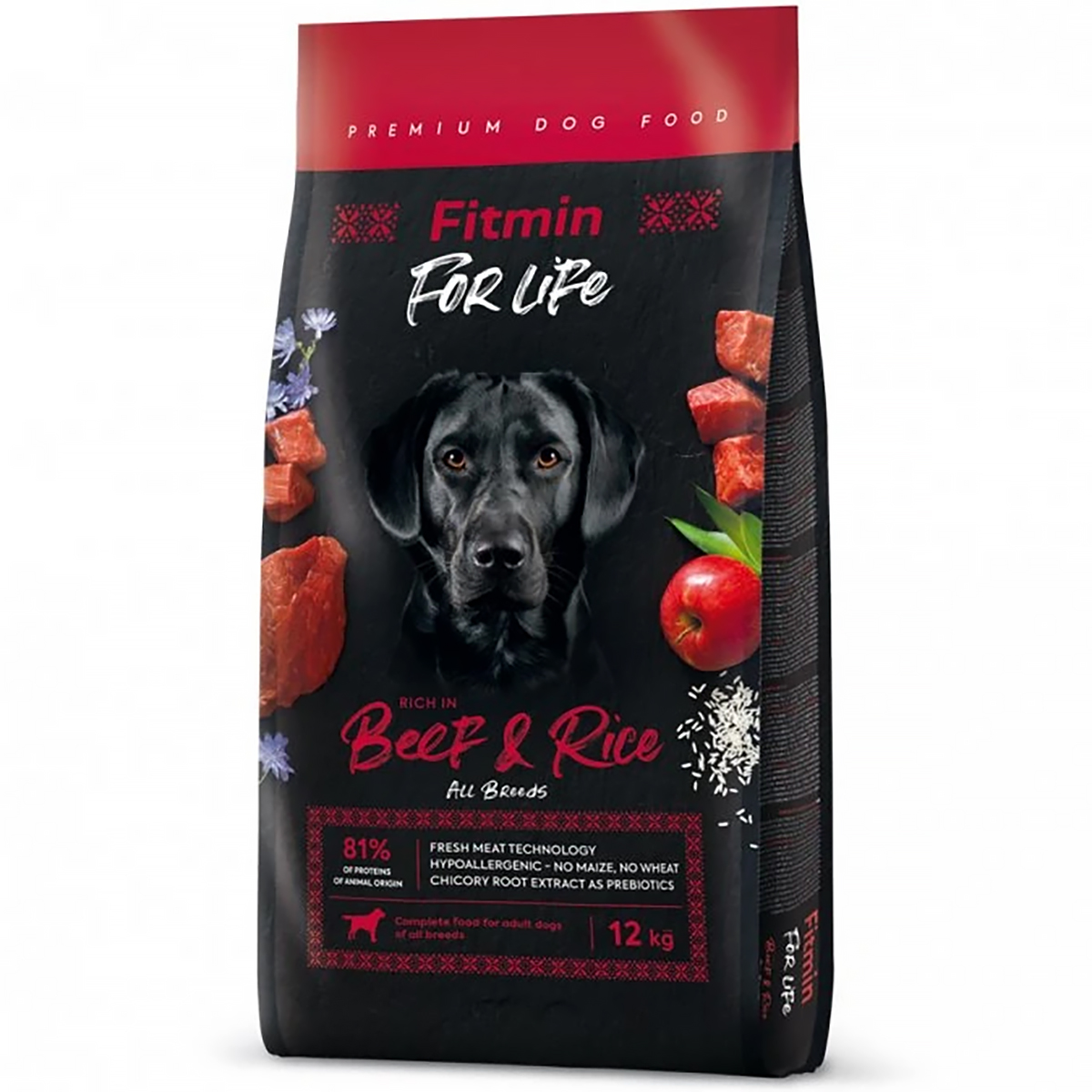 Fitmin for Life Beef & Rice 12 kg karma sucha dla psa hipoalergiczna