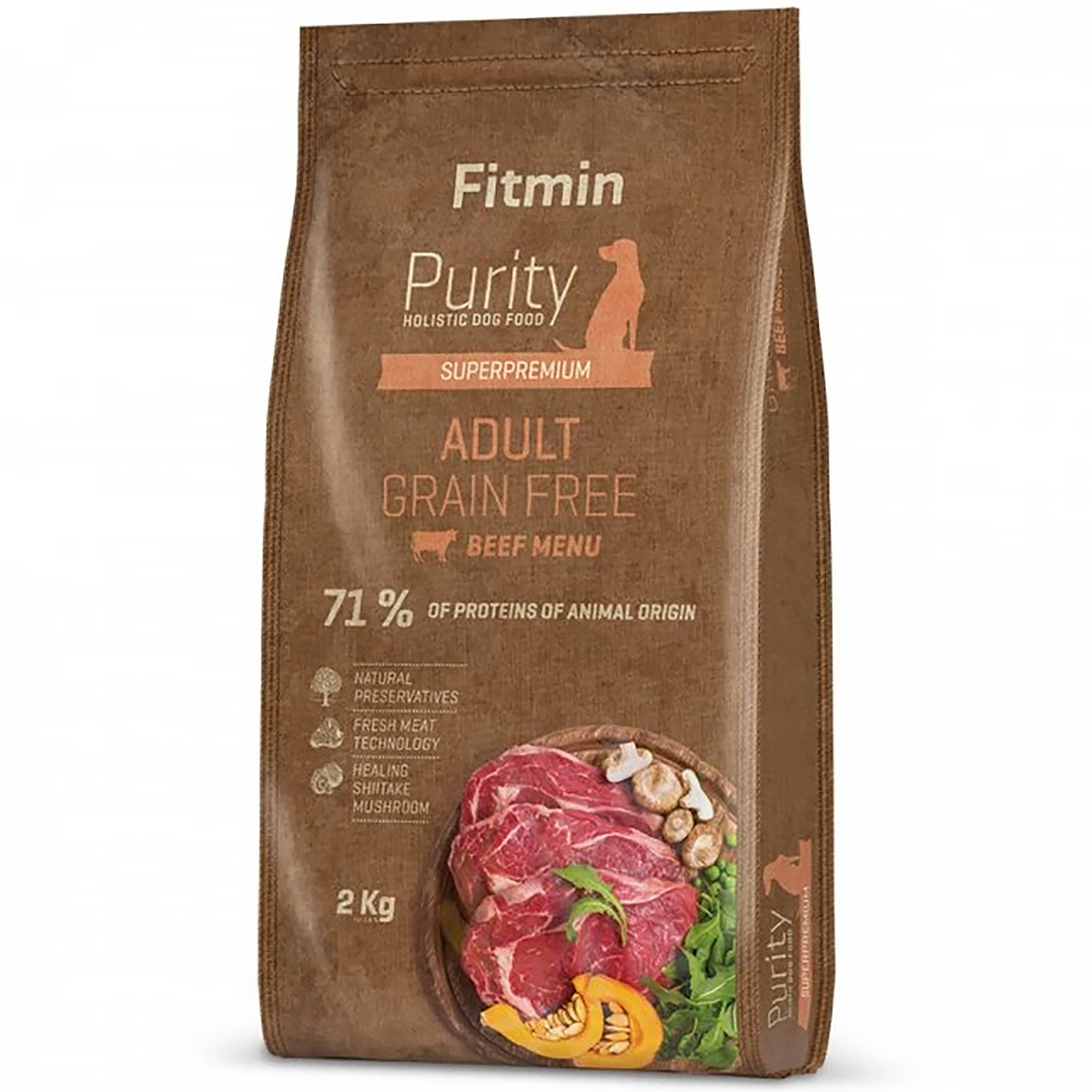 Fitmin dog Purity GF Adult Beef 2 kg sucha karma dla psa z wołowiną 2 kg