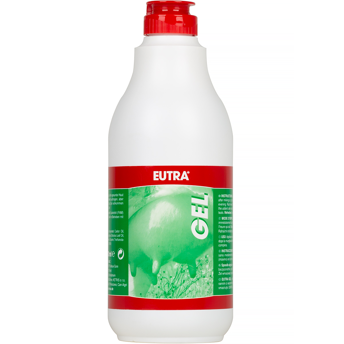 Żel chłodząco-kojący Eutra 500 ml na obrzęki, podrażnienia wymion u bydła