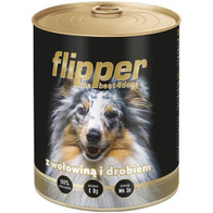 Flipper z wołowiną i drobiem 800 g karma dla psa