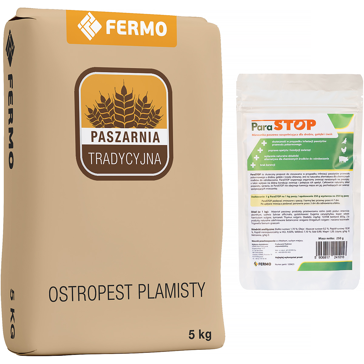 Zestaw na odrobaczanie drobiu i gołębi ParaStop + Ostropest 5 kg
