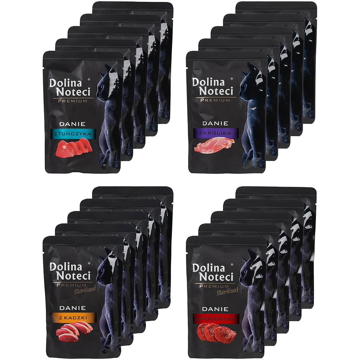 Mokra karma dla kota Dolina Noteci Premium mix 20 x 85 g