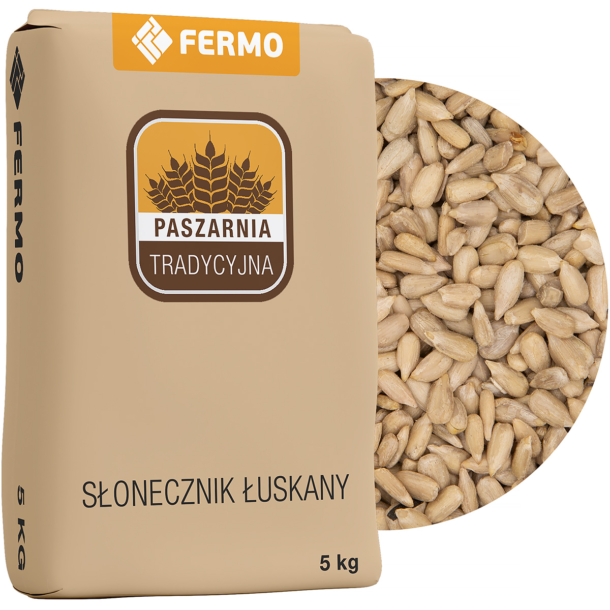 Słonecznik dla ptaków do paszy łuskany Premium 5 kg