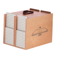 Kosz do transportu gołębi drewniany 8 boksów