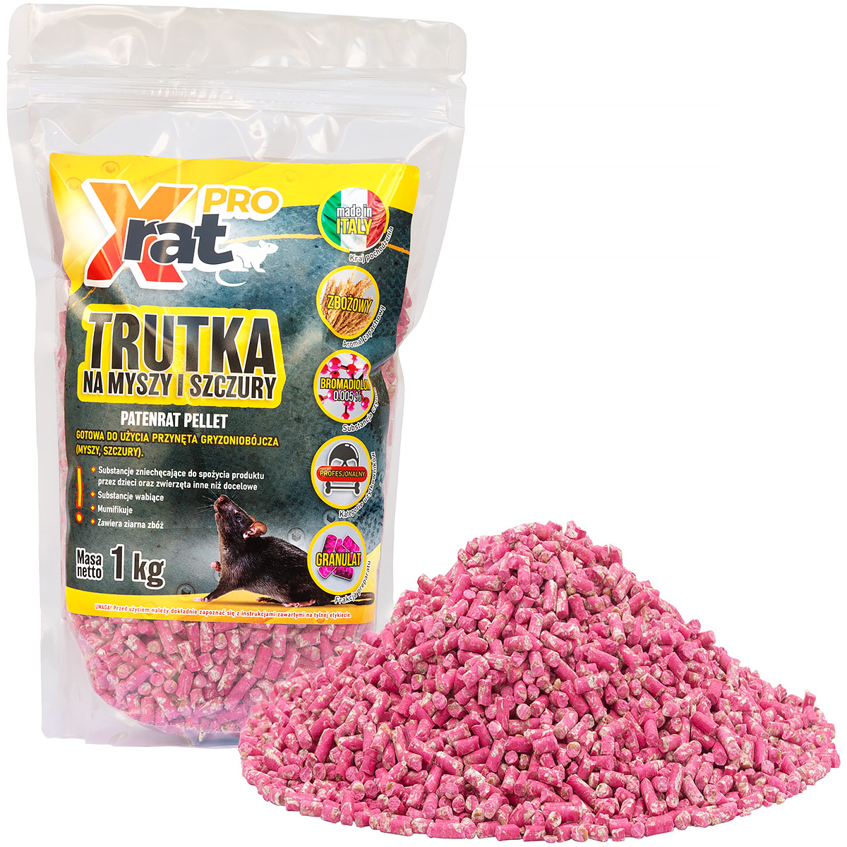 Trutka na szczury i myszy granulat X-RAT PRO 1 kg