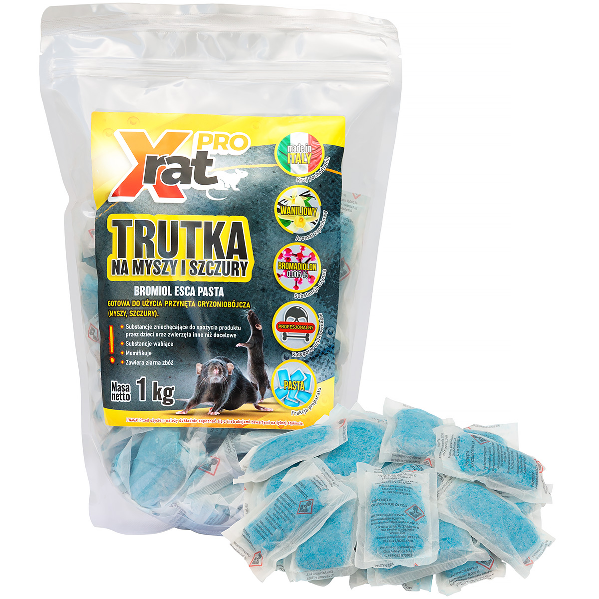 Trutka na szczura i myszy pasta X-RAT PRO 1 kg