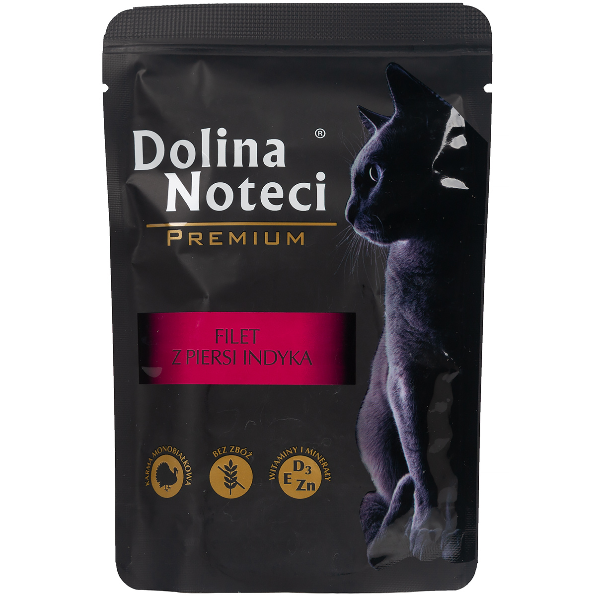 Mokra karma dla kota Dolina Noteci Premium filet z piersi indyka 85 g