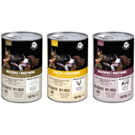 Mokra karma dla psa PetRepublic w sosie z kurczakiem, wątróbką i wołowiną z warzywami mix 18 x 1250 g