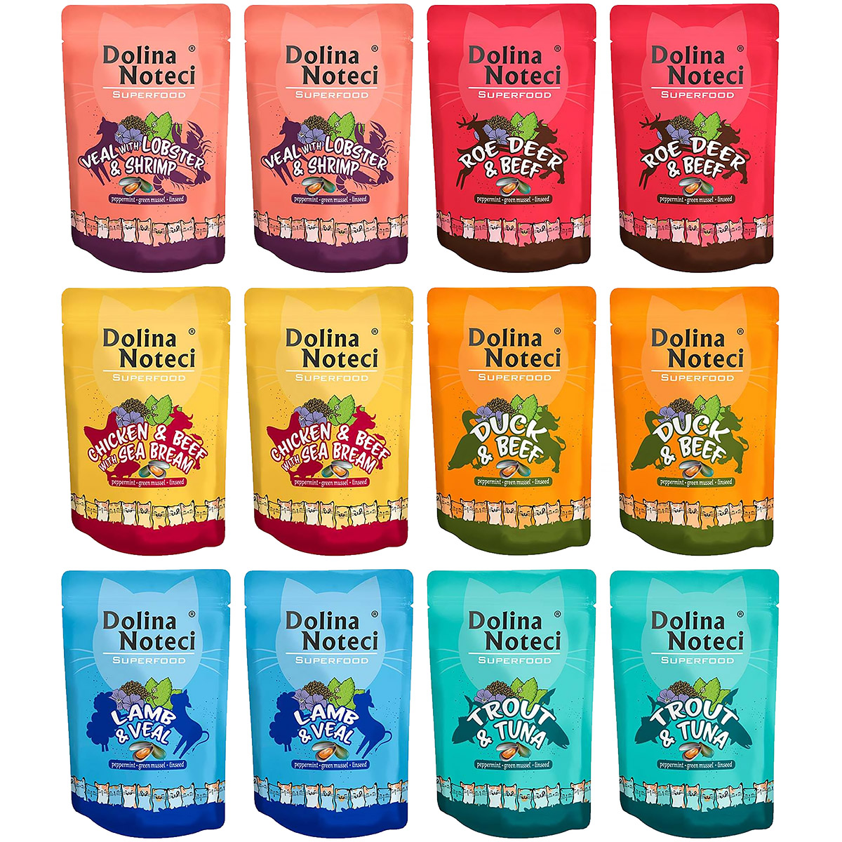 Mix 6 smaków Dolina Noteci Superfood saszetki 12 x 85 g