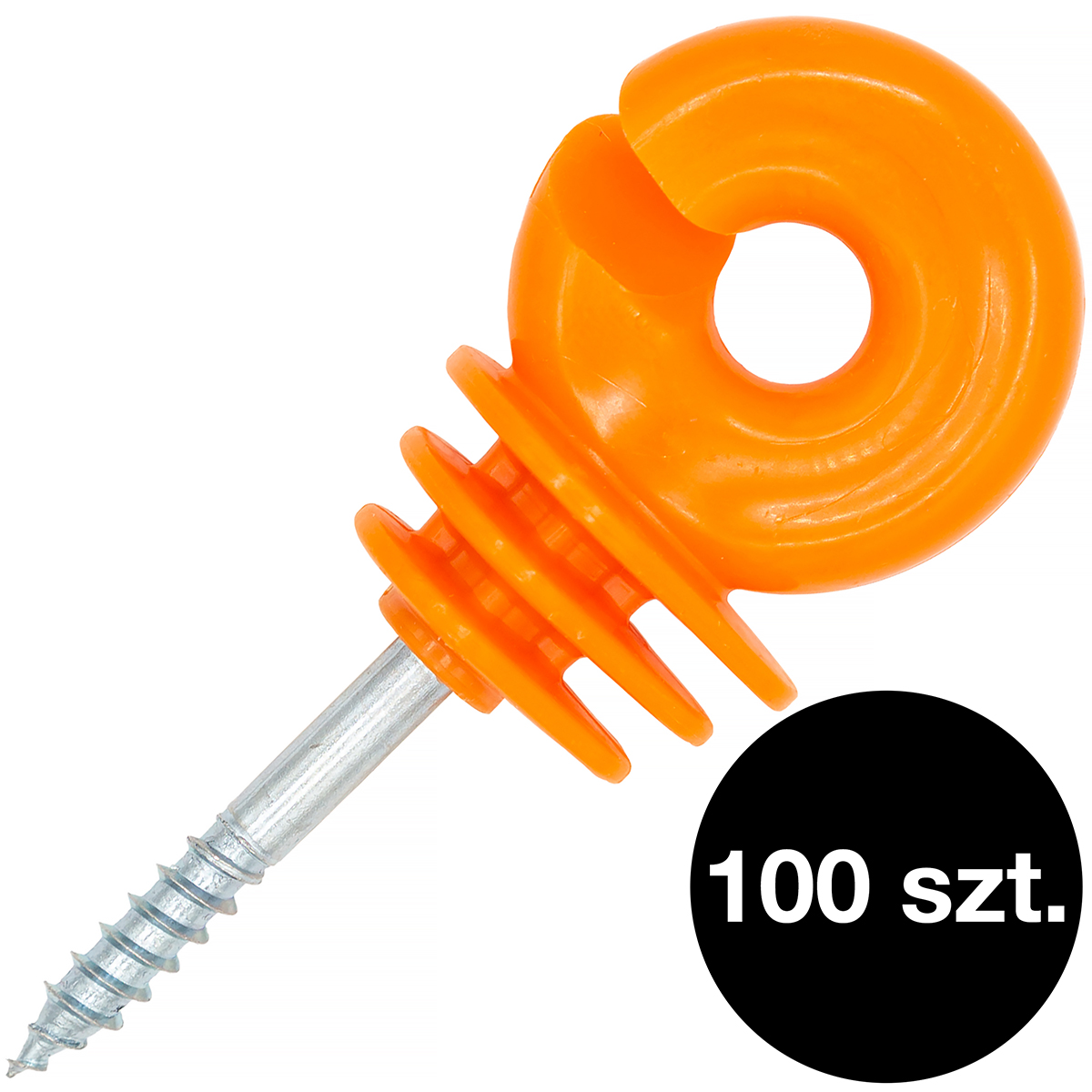Izolatory do pastucha pomarańczowe 100 szt. 