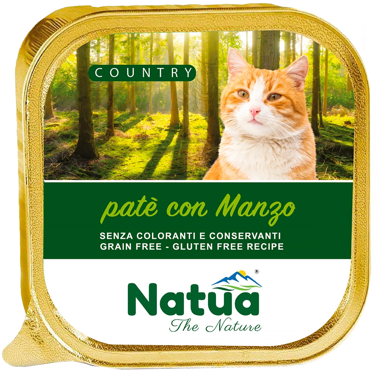 Mokra karma dla kota Natua Country tacka pasztet z wołowiną 100 g