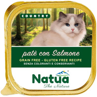 Mokra karma dla kota Natua Country pasztet z łososiem tacka 100 g