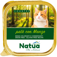 Naturalna mokra karma dla kota Natua Country Beef pasztet z wołowiną 10 x 100 g