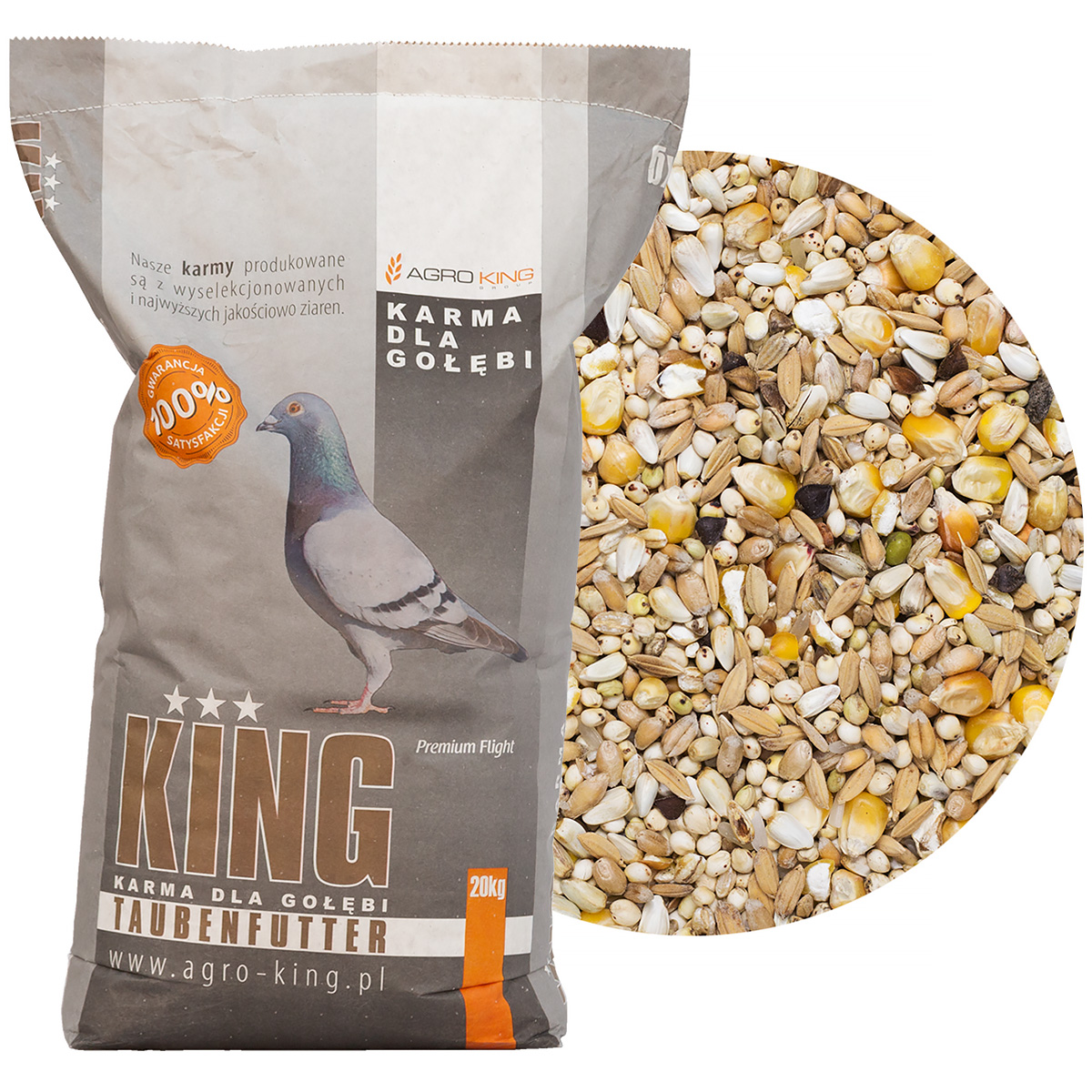 Karma dla gołębi lekkostrawna LS AGRO KING 20 kg