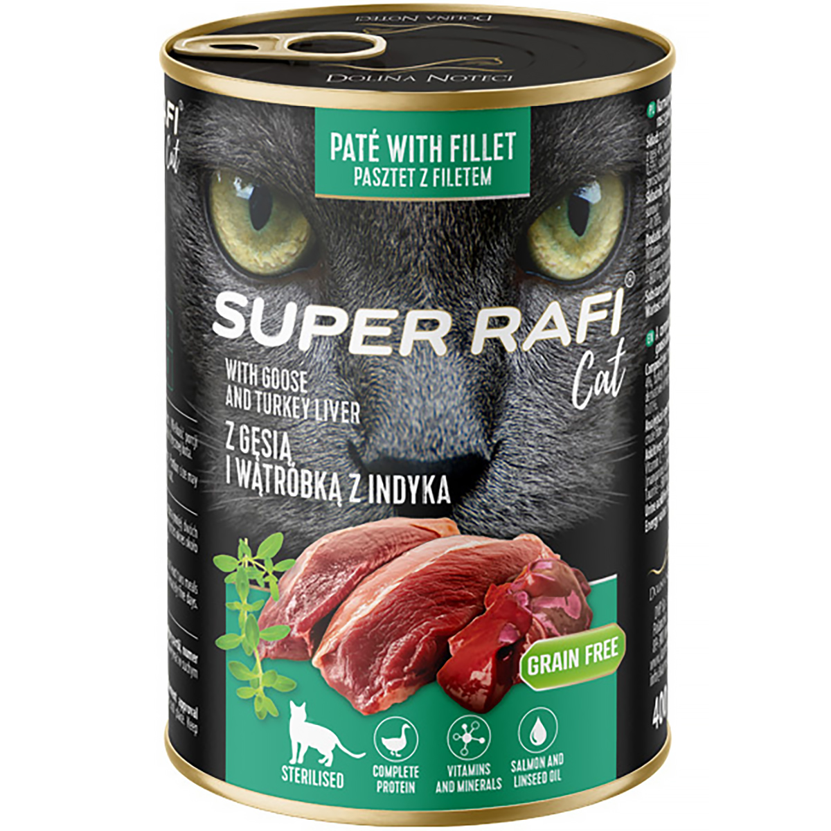 Super Rafi Cat z gęsią i wątróbką z indyka 400 g