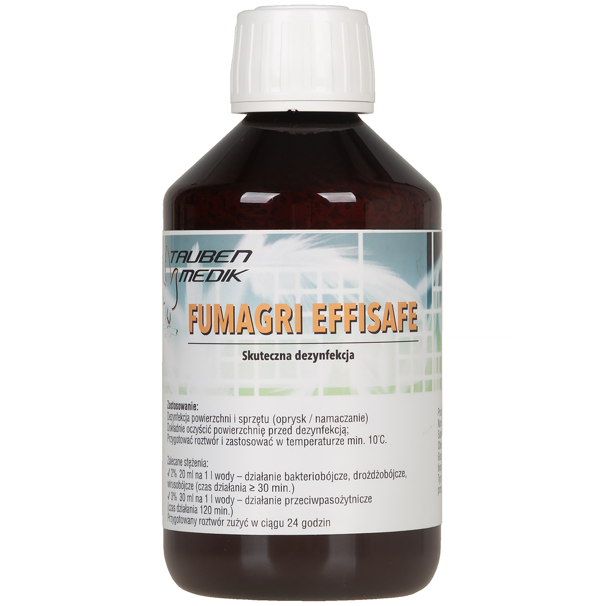 Fumagri Effisafe środek do dezynfekcji podczas kokcydiozy i robaczycy Tauben Medik 250 ml