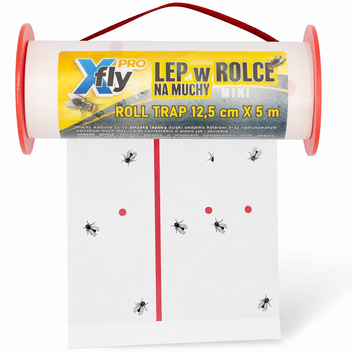 Lep na muchy w rolce X-FLY PRO Mini 12,5 cm x 5 m