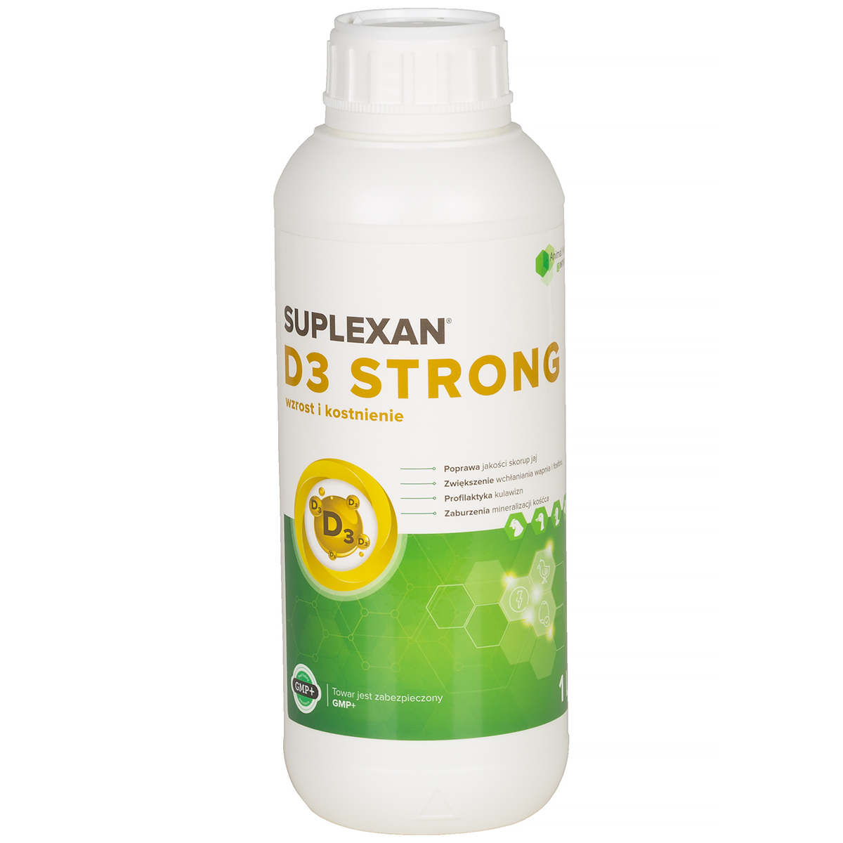 SUPLEXAN D3 STRONG 1L witamina D3 dla drobiu i zwierząt na wzrost, mocne skorupki i kości, przeciw krzywiźnie