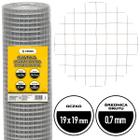 Siatka zgrzewana ocynkowana 19 x 19 mm drut 0,7 mm do budowy wolier w rolce 1 x 25 m