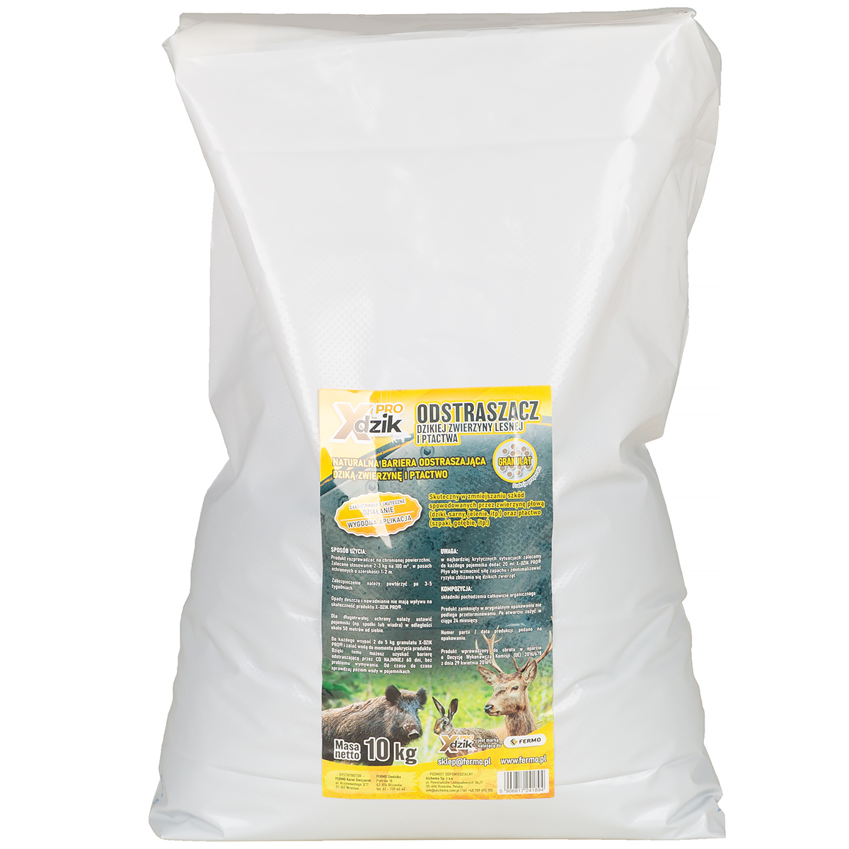 Odstraszacz zapachowy dzik&oacute;w, saren, jeleni X-DZIK PRO 10 kg