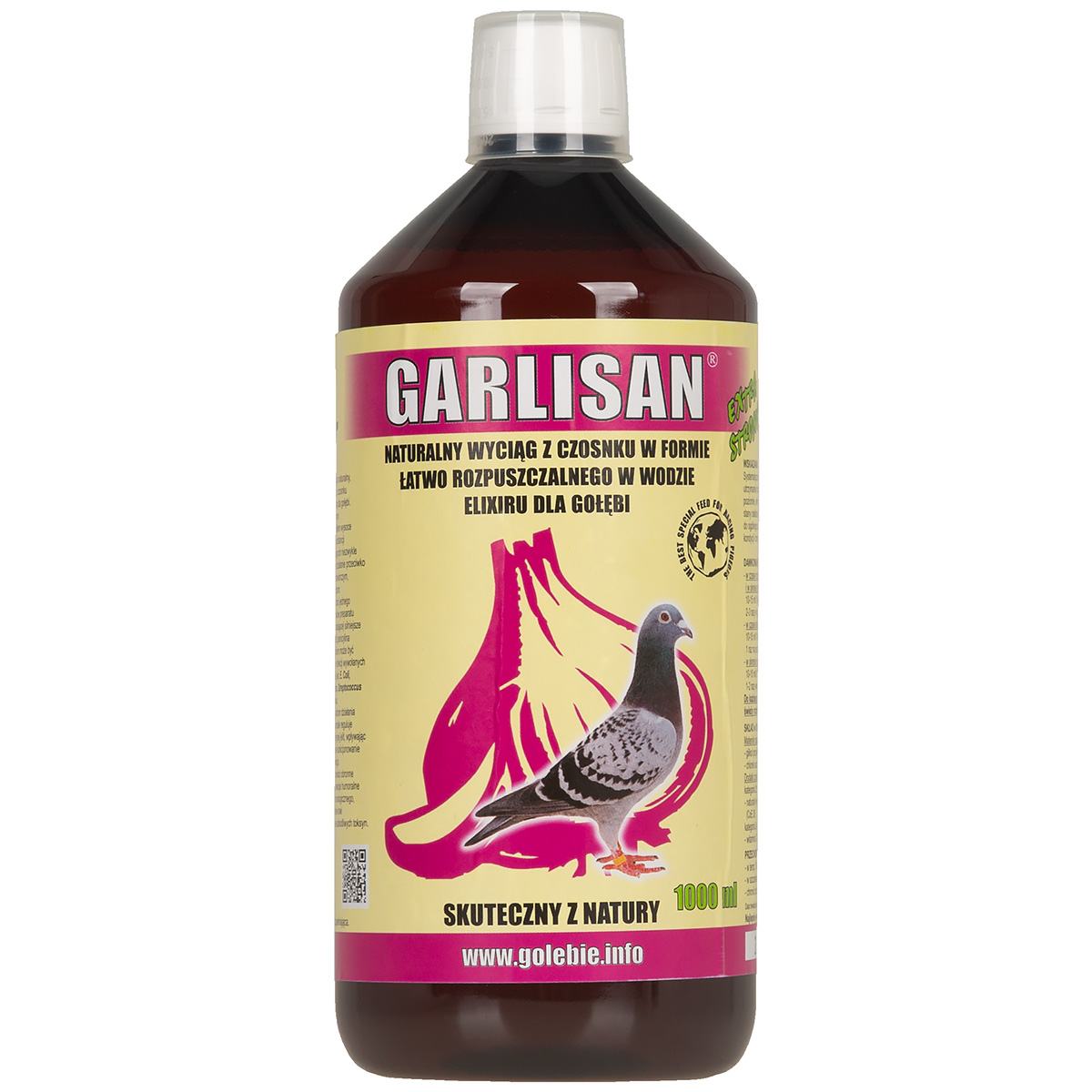 Garlisan Extra Strong 1 L naturalny wyciąg z czosnku dla gołębi