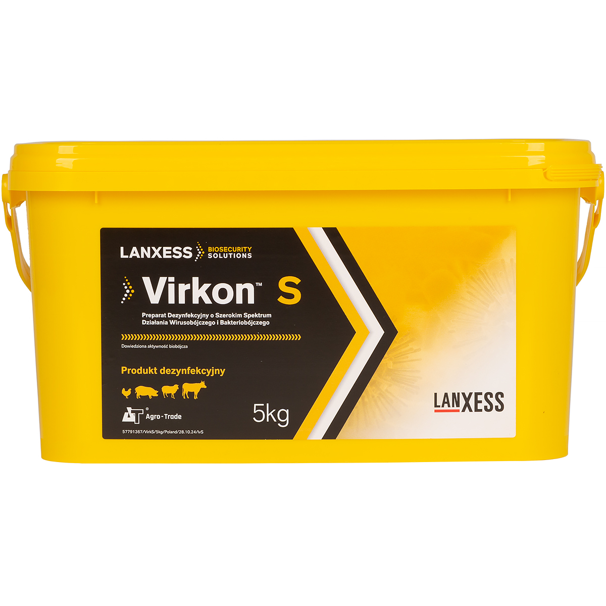 Virkon S 5 kg środek bakteriobójczy ASF, ptasia grypa 