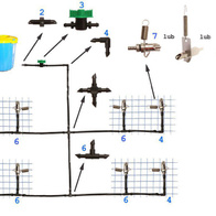 Króciec podłączeniowy z zasobnika do węża fi 4 mm wyjście GZ 1/4 cala do systemów pojenia