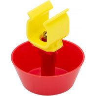 Poidło startowe do systemu kropelkowego dla drobiu na nipel w rurze 22 x 22 mm