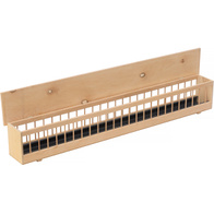 Karmnik drewniany dla gołębi z daszkiem i wkładem antybakteryjnym 125 cm