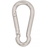 Karabińczyk nierdzewny do systemów podwieszenia 4 x 40 mm