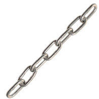 Łańcuch nierdzewny fi 4 mm do podwieszania ogniwa krótkie 2 cm - 1 mb