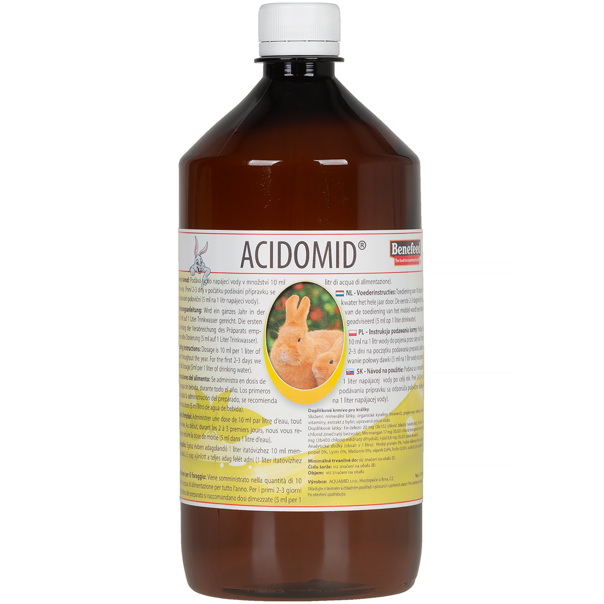 ACIDOMID 1000 ml zakwaszacz przeciw kokcydiozie i pleśni dla królików