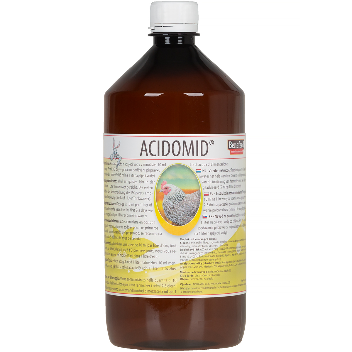 ACIDOMID 1000 ml zakwaszacz przeciw kokcydiozie i pleśni dla drobiu