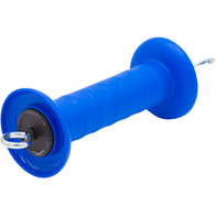 Uchwyt bramowy z ogranicznikiem naciągu niebieski