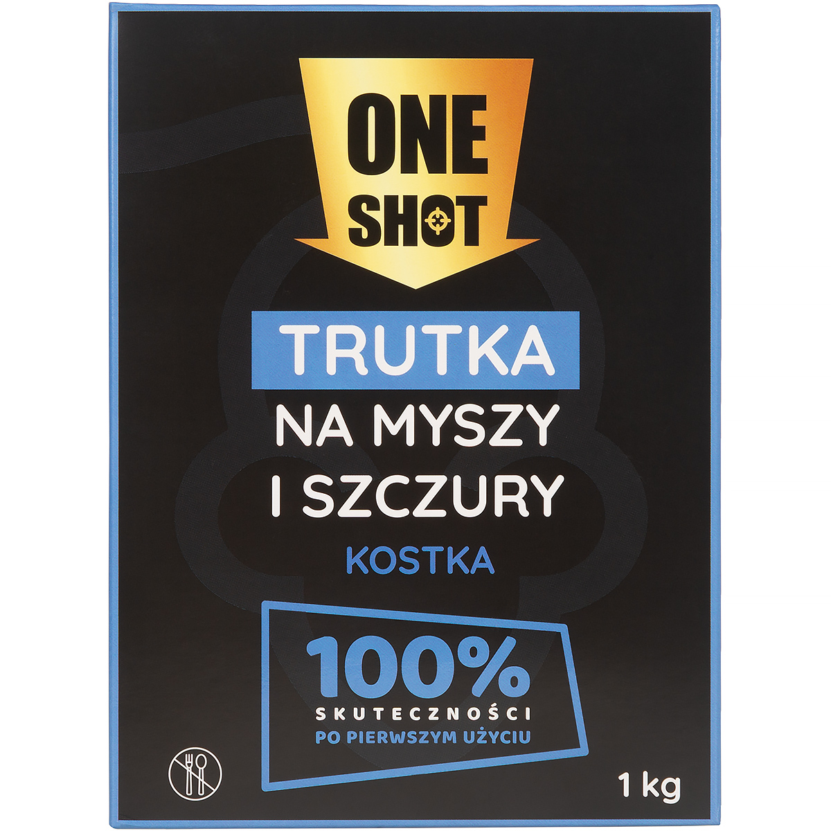 ONE SHOT 1 kg  trutka na gryzonie w kostkach