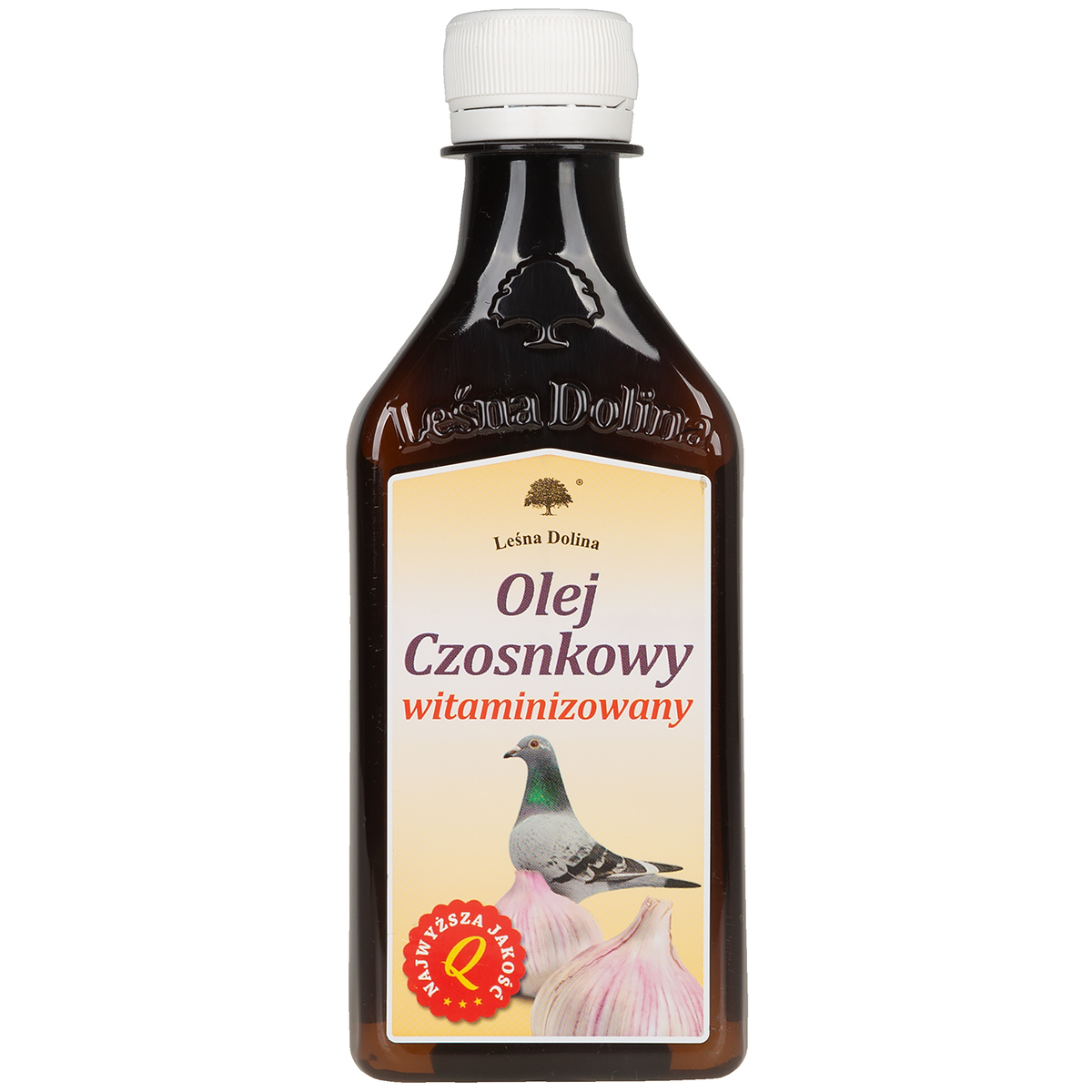 Olej czosnkowy witaminizowany na odporność dla gołębi 250 ml 