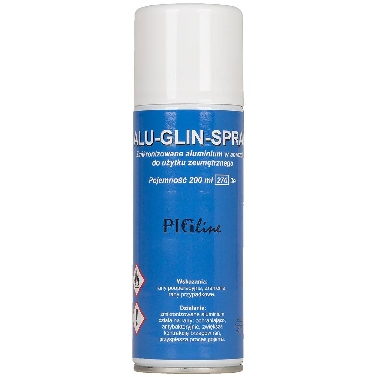 Alu Glin Spray aluminium na rany u zwierząt 200 ml