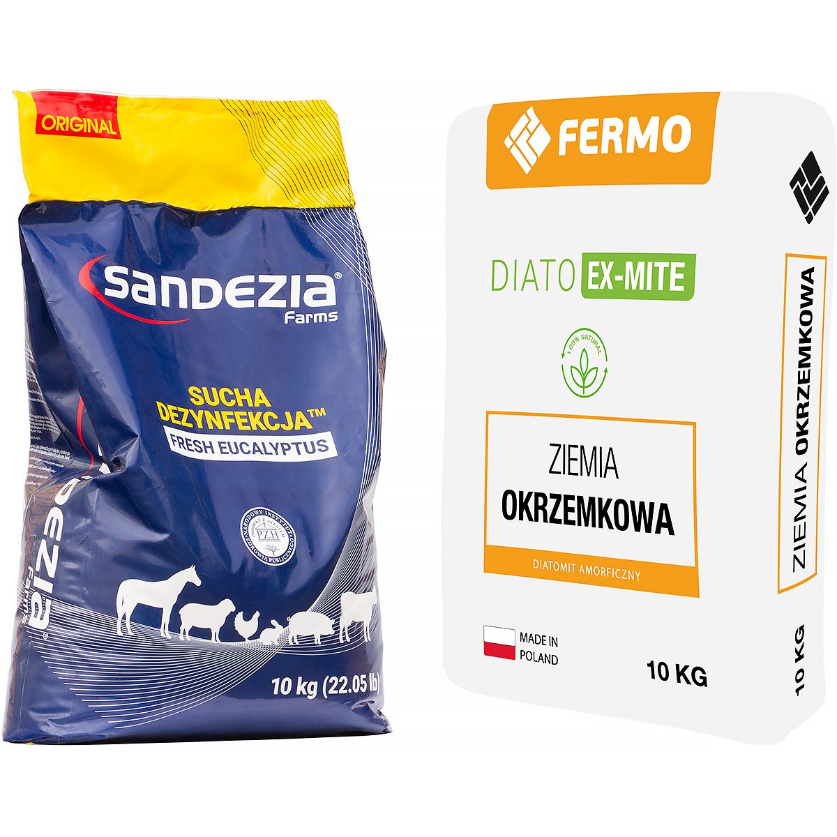 Ziemia okrzemkowa sandezia zestaw na ptaszyńca kur