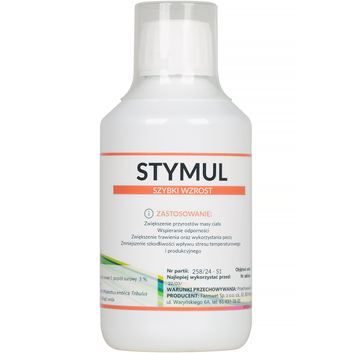 Stymul 250 ml na szybki wzrost dla brojlerów i piskląt 