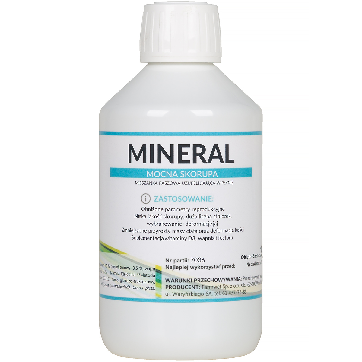 MINERAL 250 ml witamina D3 i wapno na mocne skorupy i silny szkielet