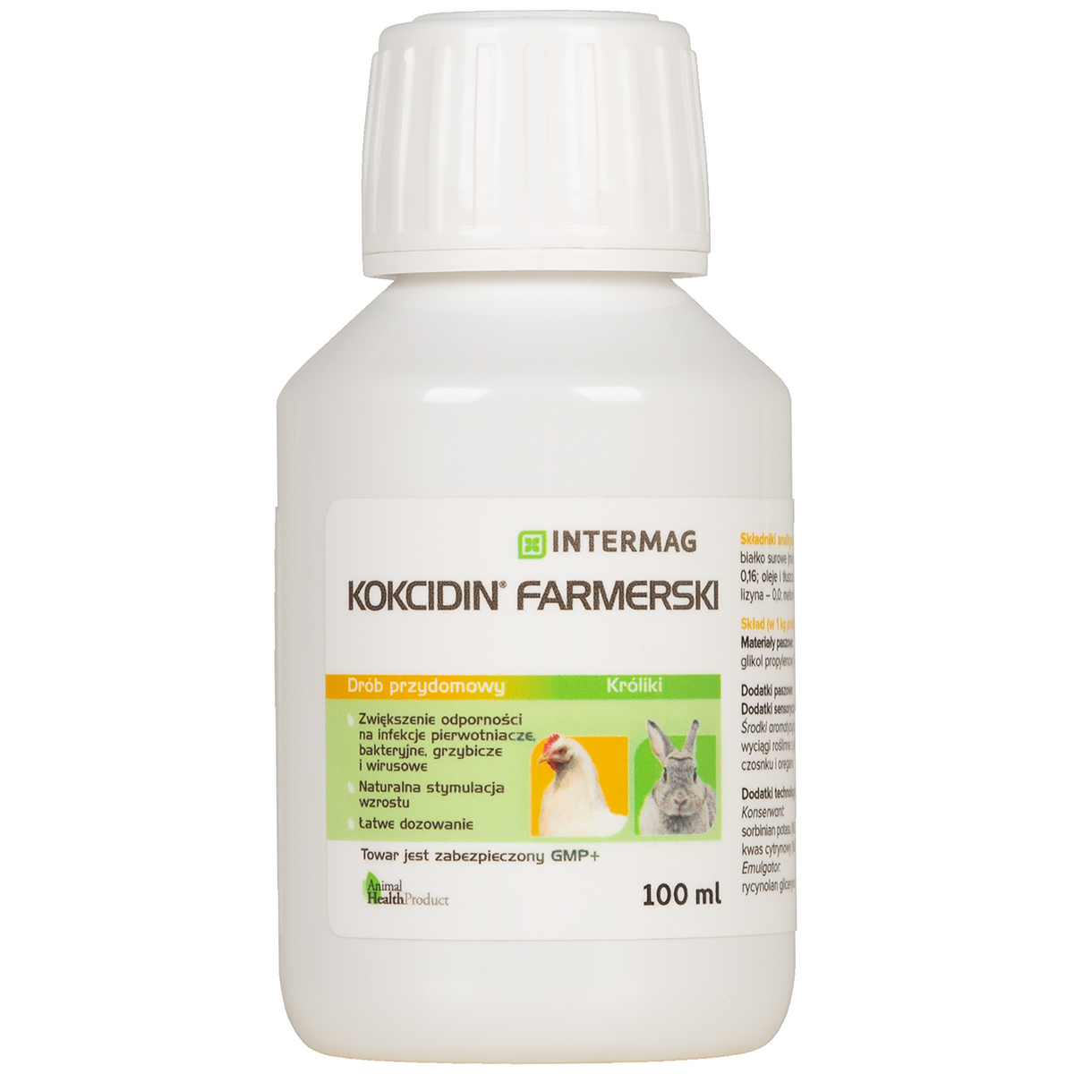 Kokcidin Farmerski przeciw kokcydiozie dla drobiu i królików 100 ml