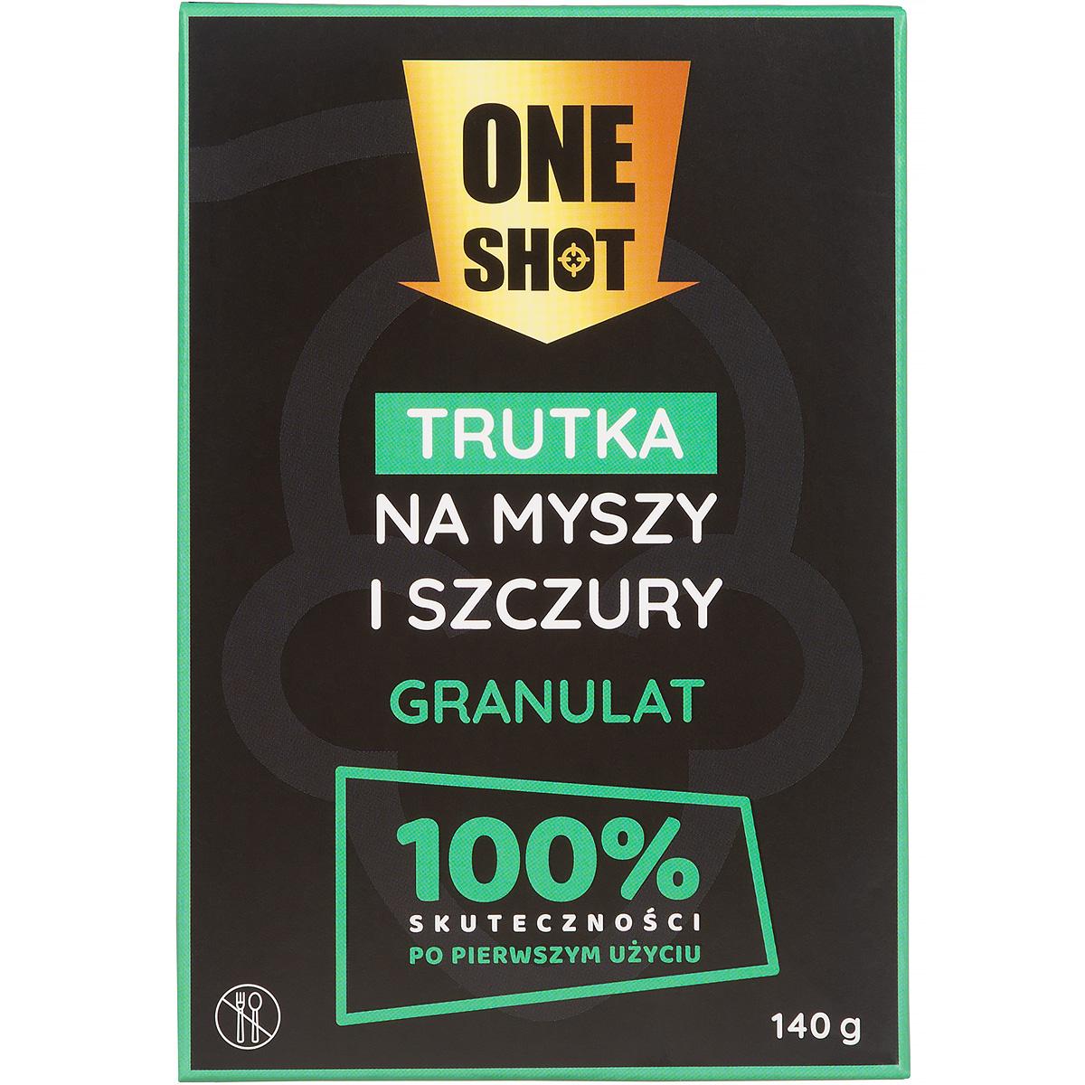 ONE SHOT 140 g trucizna na myszy i szczury w granulacie 