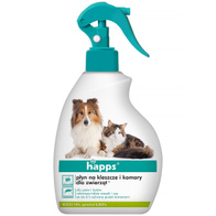 Płyn na kleszcze i komary dla zwierząt 200 ml HAPPS
