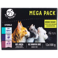 Mokra karma dla kota Sterile PetRepublic w saszetkach mix 12 x 100 g