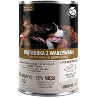 Mokra karma dla psa PetRepublic wątróbka i warzywa zestaw w puszkach 8 x 800 g