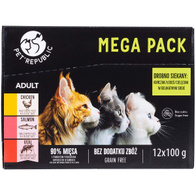 Mokra karma dla kota Adult PetRepublic w saszetkach mix 12 x 100 g
