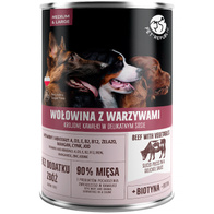 Mokra karma dla psa PetRepublic wołowina i warzywa 800 g puszka 1 szt