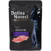 Mokra karma dla kota Dolina Noteci Premium królik 10 x 85 g